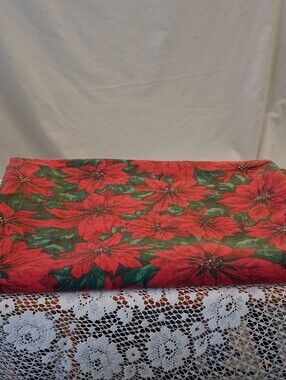 Poinsetta Holiday Tablecloth